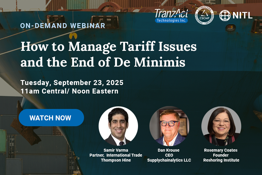 Tariff webinar 9.23.25 - ON DEMAND